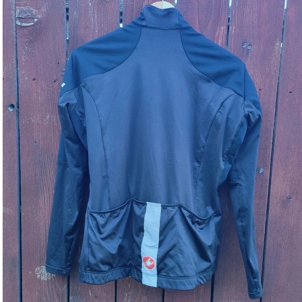 Castelli Gore-Tex Infinium Nano Mid Wind Cycling Zip Jacket 2XL Black RossaCorsa